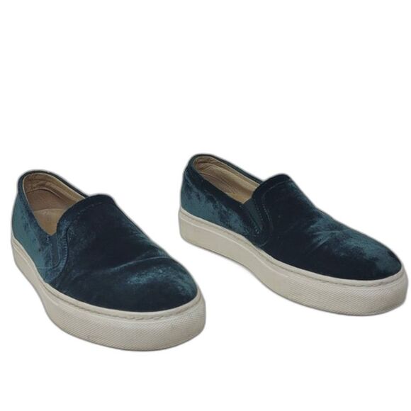 M.Gemi Green Velvet Slip On Shoes - Picture 4 of 6
